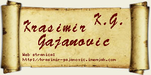 Krasimir Gajanović vizit kartica